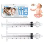 Aufisi Nasenspritze Baby, 2 Stück Nasenspüler Wiederverwendbare