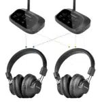 Avantree Shift - TV Funkkopfhörer Set, Drahtloses TV Mehrere Kopfhörer Set ideal für 2+ Fernseher