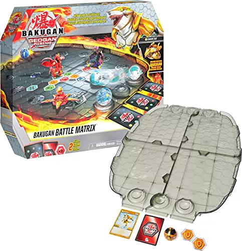 BAKUGAN 'Geogan Rising' Arena, Battle Matrix, zerlegbares Spielfeld mit exklusivem Aurelus Sharktar Bakugan