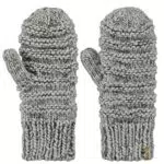 Barts Strickhandschuhe Fäustlinge Jasmin 1041 heather grey 02