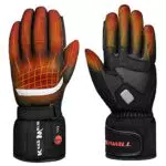 Beheizte Skihandschuhe Herren Damen Kinderhandschuhe Elektrische wiederaufladbare Batteriehandschuhe für das Winterskifahren Skaten Schnee Camping Wandern Beheizte Arthritis Handwärmerhandschuhe
