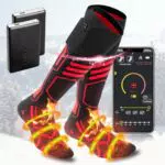 Beheizte Socken, Wiederaufladbare Beheizbare Socken mit Akku Damen Herren Elektrische Socken
