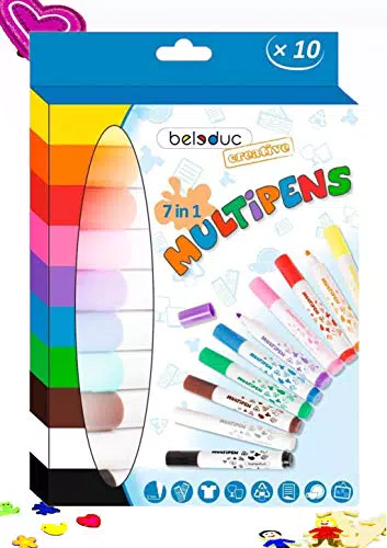 Beleduc Multipens, Filzstifte, Textilmalstifte, Textilmarker