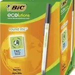 BIC Kugelschreiber ECOlutions Round Stic, in Schwarz