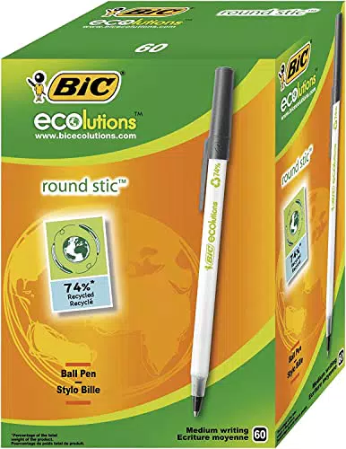 BIC Kugelschreiber ECOlutions Round Stic, in Schwarz