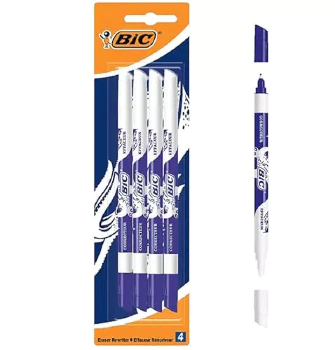 BIC Tintenkiller, 4 Stück, Tintenlöscher schmierfest