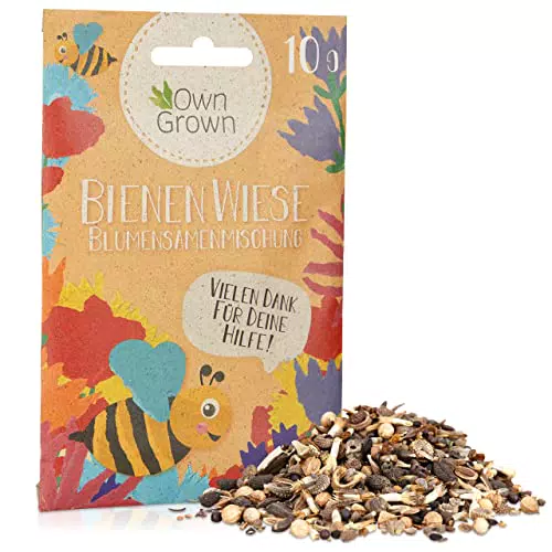 Bienenwiese Blumenmischung: 10g Premium Bienen Saatgut für Bunte Bienenweide