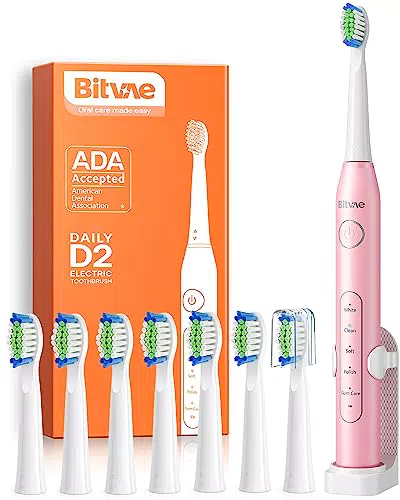 Bitvae D2 Elektrische Zahnbürste für Erwachsene und Kinder