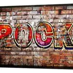 Blechschild Retro - Vintage Metall-Poster für Musik Fans - Rock Schriftzug Motiv - 20 x 30 cm