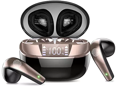 Bluetooth Kopfhörer, Kopfhörer Kabellos Bluetooth 5.3 In Ear Kopfhörer mit 4 Mikrofon