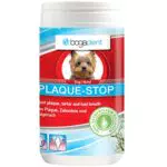 Bogadent Plaque-Stop - Hunde Zahnpflege - 70g - Pulver zur Beseitigung von Zahnstein & gegen Mundgeruch bei Hunden - Einfach Zahnstein selbst entfernen - Zahnsteinentferner Hund
