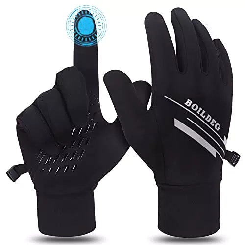 boildeg Fahrradhandschuhe Radsporthandschuhe rutschfeste und Stoßdämpfende Mountainbike Handschuhe mit Signalfarbe geeiget Unisex Herren Damen