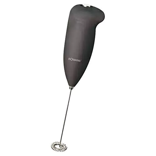 Bomann Milchaufschäumer, elektrischer Milchaufschäumer mit Soft Touch-Gehäuse
