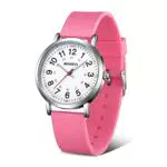 BOSHIYA Uhren Damen Analog Quarz Einfache Lesezeit Silikonarmband Uhr