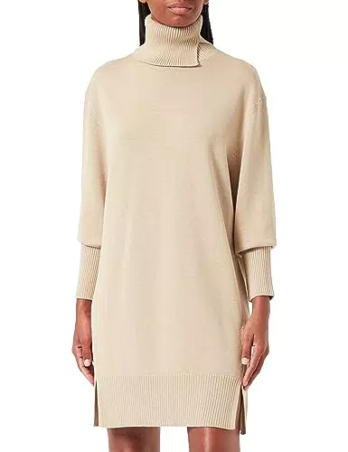 BOSS Damen C_fimalaya Knitted Dress, Medium Beige269