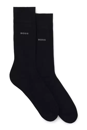 BOSS Herren 2P RS Giftset Bag CC Zweier-Pack Socken aus Baumwoll-Mix Schwarz 40-46