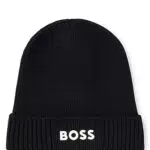 BOSS Herren Mütze Strickmütze Asic Beanie-X, Farbe:Schwarz