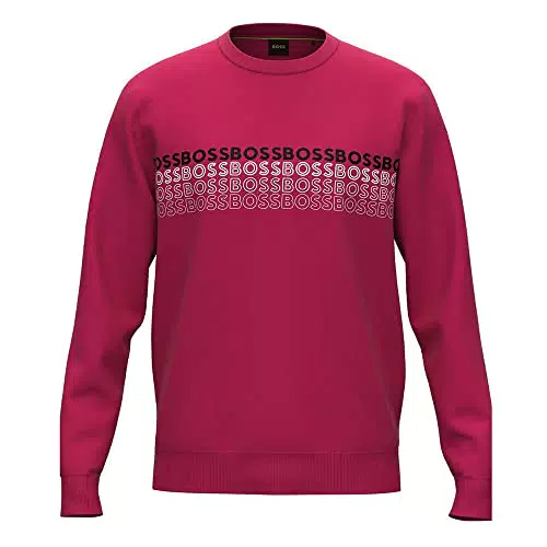 BOSS Herren Salbo 1 10236288 01 Sweatshirt, Medium Pink660