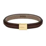 BOSS Jewelry Lederarmband für Herren Kollektion GROVER Braun - 1580329