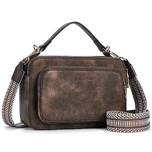 BOSTANTEN Damen Handy Umhängetasche, Crossbody Bag mit verstellbarem Breiter Gurt