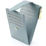 BOSTANTEN Kreditkartenetui Damen PU Leder Geldbörse Damen Klein RFID Schutz Kartenetui mit Münzfach Frauen Geldbeutel Mini Portemonnaie Slim Card Holder mit 14 Kartenfächer