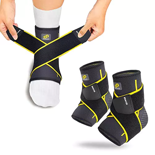 Bracoo FS60 Fußbandage für Fußgelenk- Einstellbares Knöchelbandage