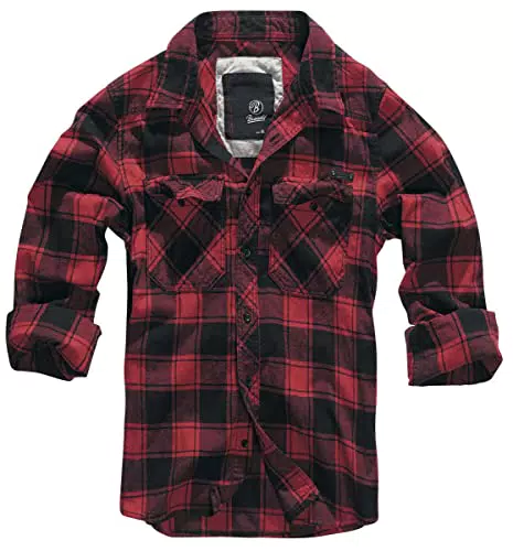 Brandit Check Shirt Herren Baumwoll Hemd M Black-grey