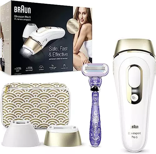 Braun IPL Silk Expert Pro 5 Haarentfernungsgerät, für dauerhaft sichtbare Haarentfernung