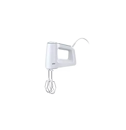 Braun MultiMix 3 HM 3135 Handmixer Handrührgerät mit 5 Geschwindigkeitsstufen & Turbo-Funktion