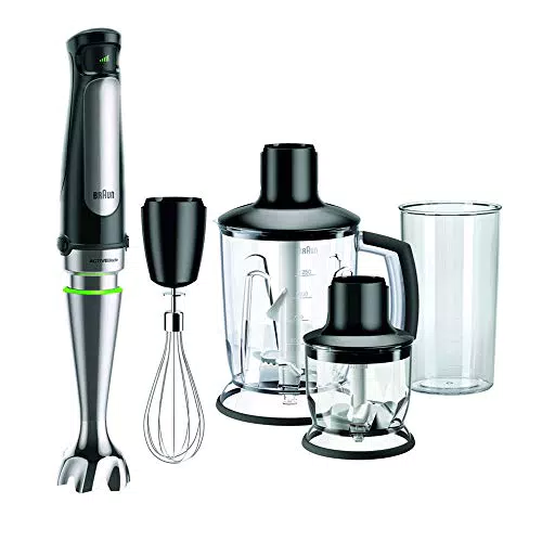 Braun MultiQuick 7 MQ 7045X Stabmixer - Pürierstab mit abnehmbarem edelstahl Mixfuß mit ActiveBlade Technologie zum Pürieren der härtesten Zutaten
