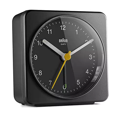 Braun Quarzwecker Wecker, Kunststoff, Schwarz, normal