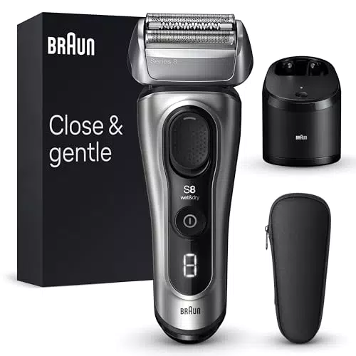 Braun Series 8 Rasierer Herren mit 4+1 Scherkopf, Elektrorasierer