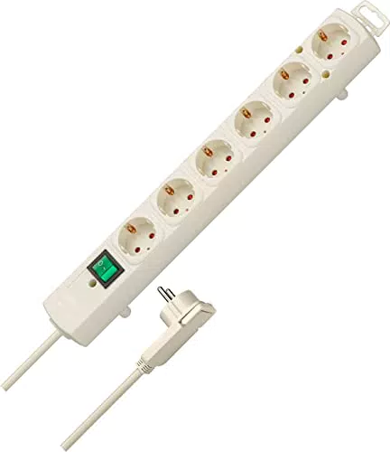 Brennenstuhl Comfort-Line Plus, Steckdosenleiste 6-Fach weiß