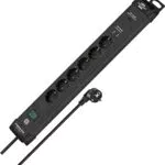 Brennenstuhl Premium-Line Steckdosenleiste 6-fach mit USB C Power Delivery schwarz