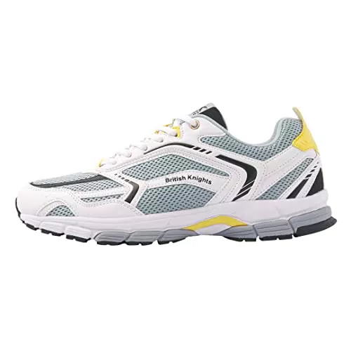 British Knights Herren STELLAR Sneaker, Weiss Schwarz Gelb