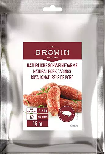 BROWIN Schweinedarm 310601, Naturdarm für hausgemachte Wurstwaren
