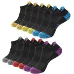 BUDERMMY Sneaker Socken Damen 6 Paar Füßlinge Baumwolle Sportsocken Atmungsaktives Kurz Socken Damen Gepolsterte Laufsocken