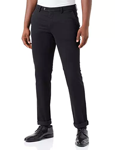 bugatti Herren 4220-16224 Slackhosen, schwarz-290, Modern Fit