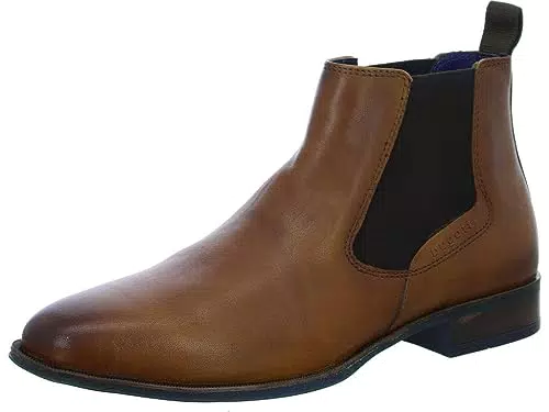 bugatti Herren Zavinio Chelsea-Stiefel, Cognac