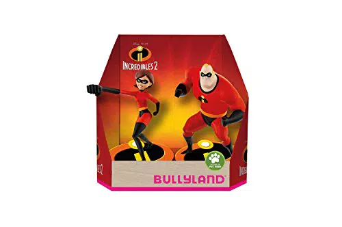 Bullyland 13288 - Spielfigurenset, Walt Disney Die Unglaublichen 2 - Mr. Incredible und Elastigirl