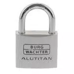 Burg-Wächter Vorhangschloss Alutitan, Aluminium, 6