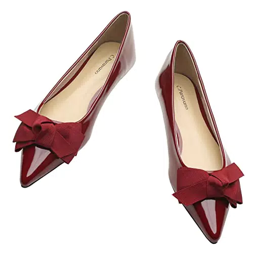 C.Paravano Spitze Flache Schuhe für Damen, Frauen Flache Schuhe