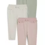 C&A Baby Mädchen Hosen Jogginhose Regular Regular Fit 3er Pack|Multipack hellgrün 92