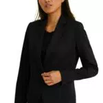 C&A Damen Blazer Stretch|Polyester|Viskose Regular Fit schwarz 36