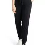 C&A Damen Jogginhose Hosen Mid Rise/Mid Waist Polyester|Baumwolle schwarz M S-L-R