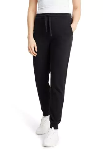 C&A Damen Jogginhose Hosen Mid Rise/Mid Waist Polyester|Baumwolle schwarz M S-L-R