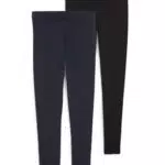 C&A Damen Leggings Hosen Skinny Unifarben 2er Pack|Multipack dunkelblau X