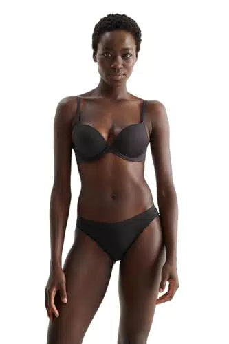 C&A Damen Plunge BH Plunge Bra Stretch|Synthetisch schwarz 75 C