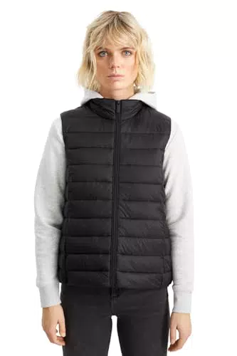 C&A Damen Steppweste Nylon|Polyester schwarz 50