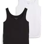 C&A Damen Tanktop Umstandsmode Ärmellos 2er Pack|Multipack schwarz